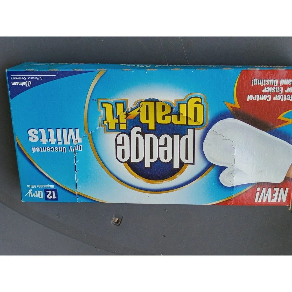 Pledge Grab It 12 Ct Dry Unscented Disposable Hand Dusting Mitts Gloves